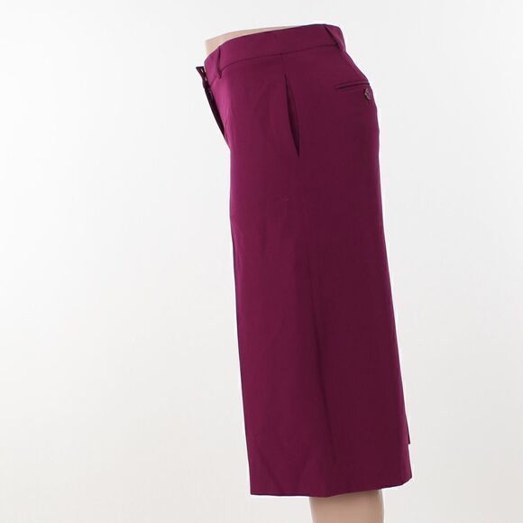 Tahari Asl Culotte Pants - Dark Pomegranate - Picture 3 of 5